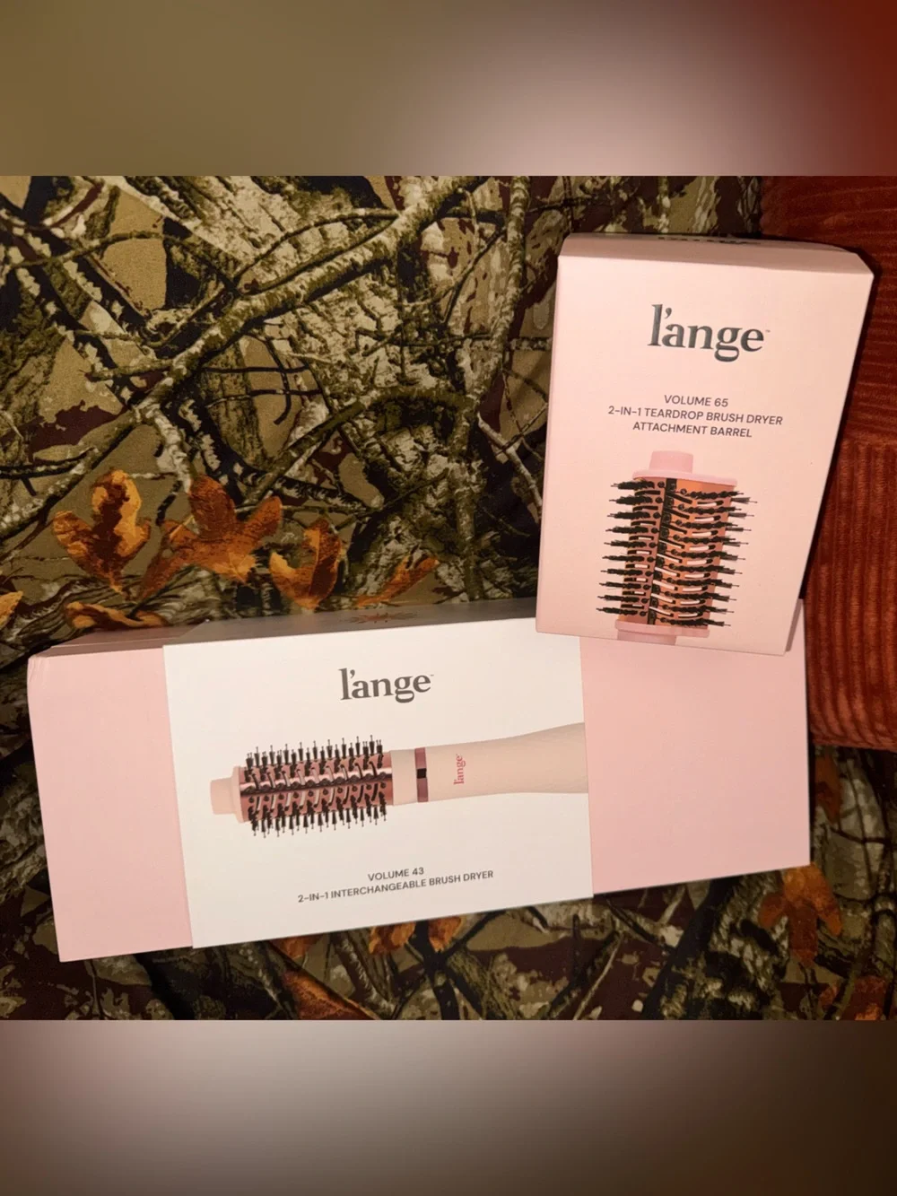 L'ange Volume 43 Pink 2-in-1 Volumizing Interchangeable Brush Dryer